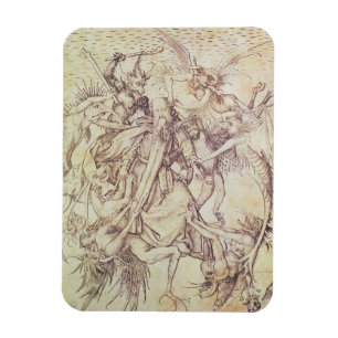 Ímã A tentação de St Anthony (gravura)