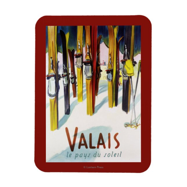 Ímã A Terra do Sol - Pássaros em Neve (Vertical)