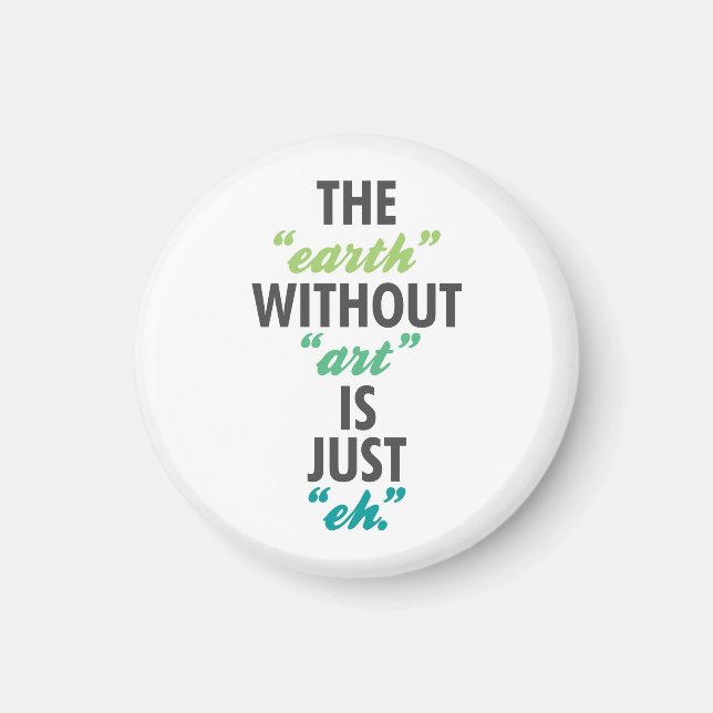 Imã A Terra Sem Arte é Apenas Eh. (Frente)