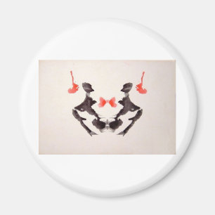 Imã A tinta do teste de Rorschach borra a placa 3 dois