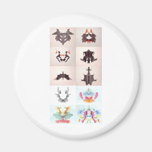 Imã A tinta do teste de Rorschach borra todas as 10