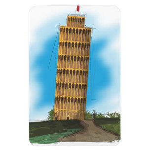 Ímã A torre de Menção de Pisa, Itália