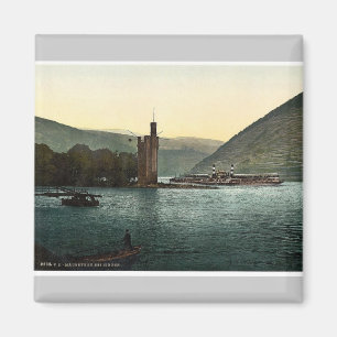 Imã A torre do rato, Bingen, o Rhine, magnif de