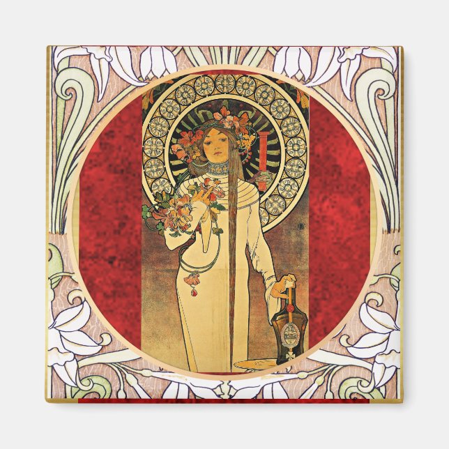 Imã A Trappistina de Alphonse Mucha (Frente)