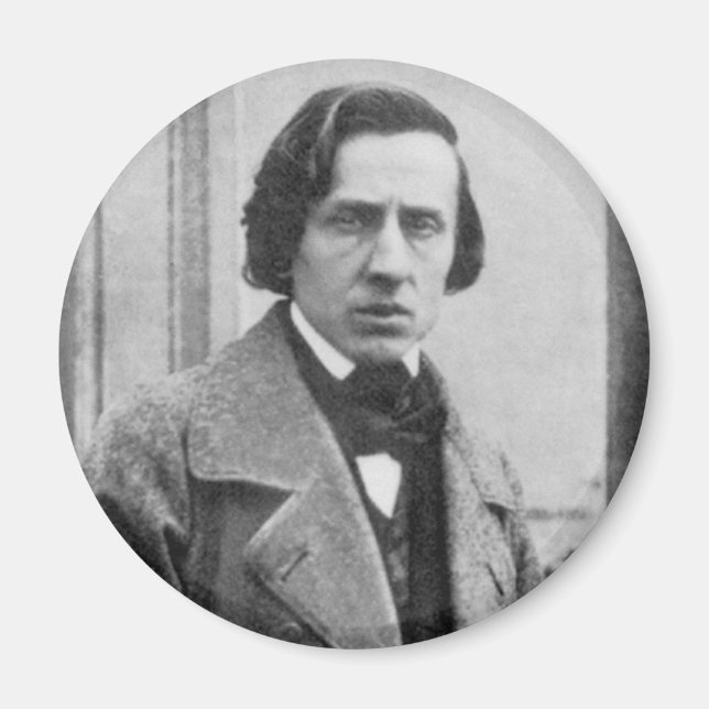 Imã A única fotografia conhecida de Frederic Chopin (Frente)