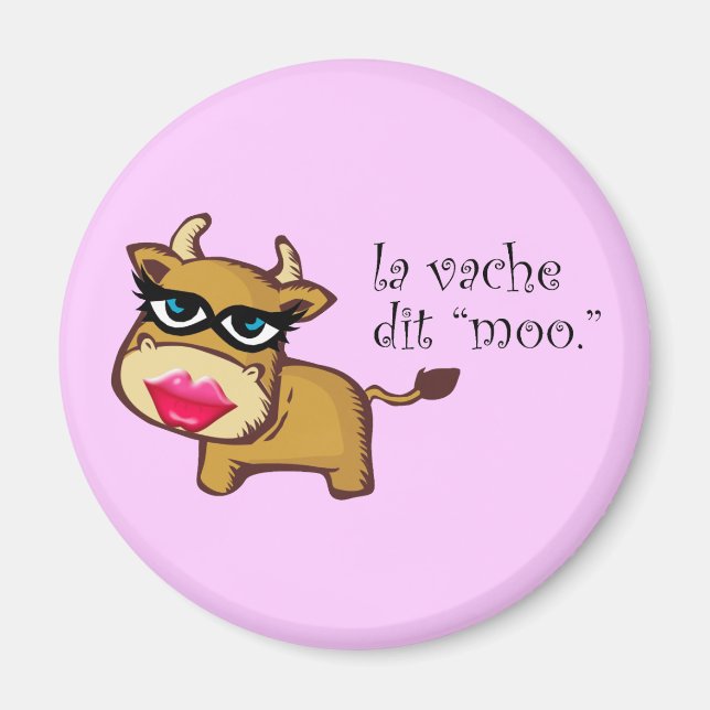Imã "A vaca diz moo" (Frente)
