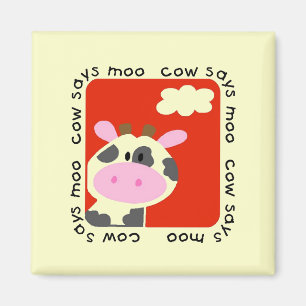 Imã A vaca diz o camiseta e os presentes do MOO
