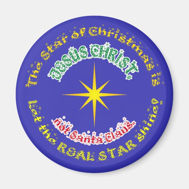 Imã A verdadeira estrela do Natal (Frente)