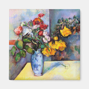 Imã A vida com flores em um vaso, Paul Cezanne