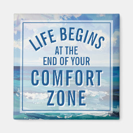 Imã A Vida Começa na Citação Motivacional Inspiradora