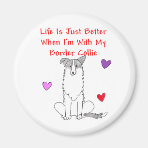 Imã A vida de border collie é apenas melhor ímã