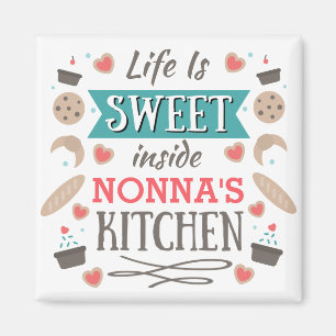 Imã A vida é a cozinha de Nonna interno doce