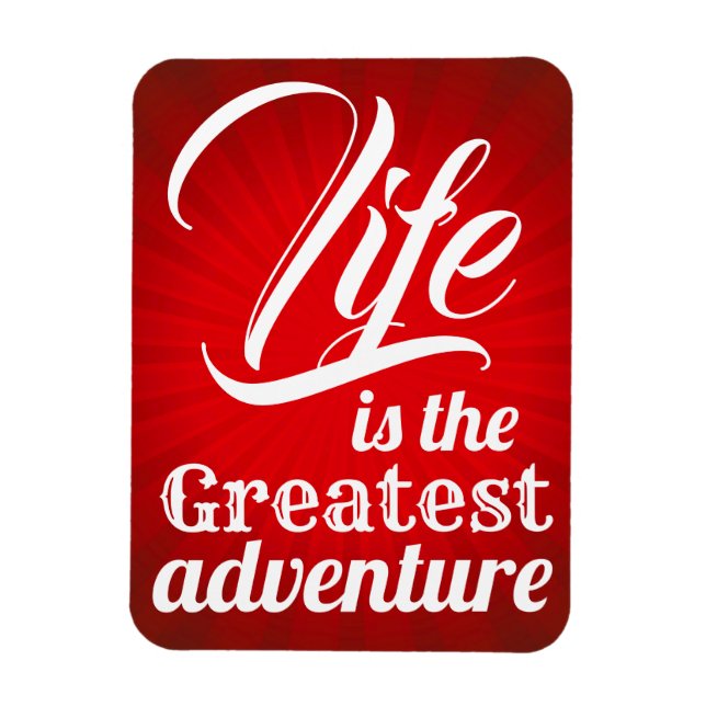 Ímã A vida é a maior aventura (Vertical)