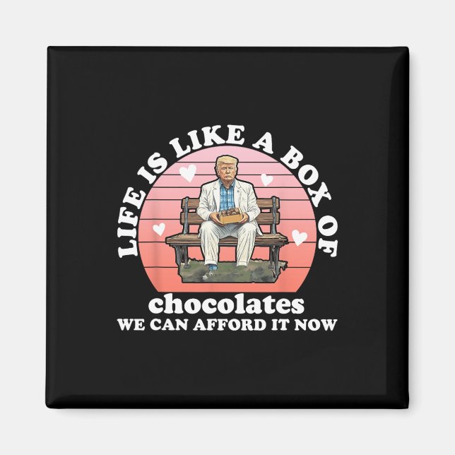 Imã A Vida É Como Uma Caixa De Chocolates Que Podemos  (Frente)