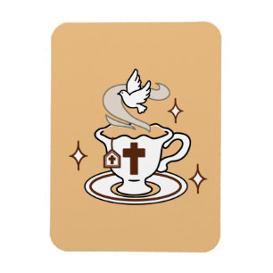 Ímã A vida é doce com Jesus - Taça Cristã Faith Tea