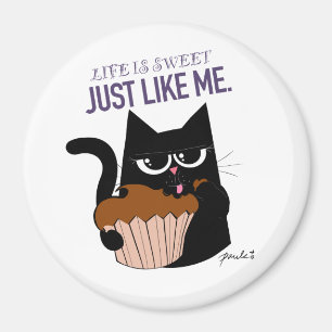 Imã A Vida É Doce — Magneta Redonda