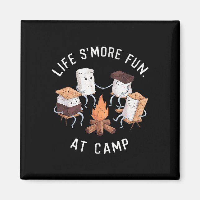 Imã A Vida é Mais Divertida No Acampamento Marshmallow (Frente)
