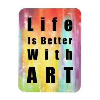 Ímã A Vida É Melhor Com A Arte