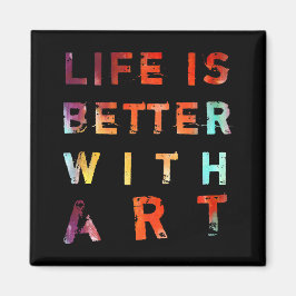 Imã A Vida É Melhor Com A Arte