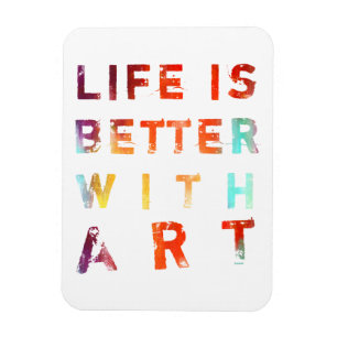Ímã A vida é melhor com arte