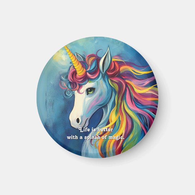 Imã A vida é melhor com uma mistura de magia. (Frente)