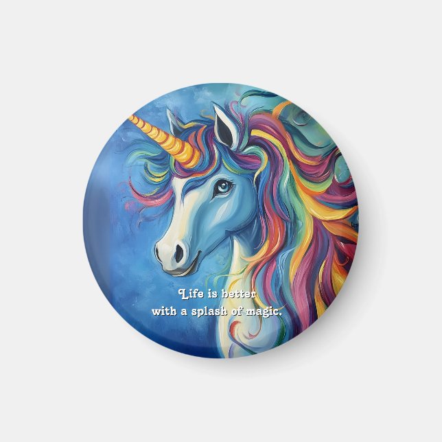 Imã A vida é melhor com uma mistura de magia. (Frente)