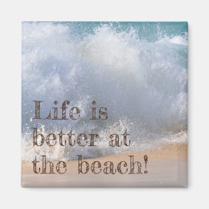 Imã A vida é melhor na onda da praia