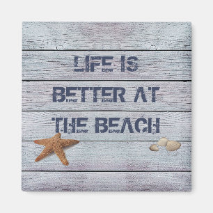 Imã A vida é melhor no Beach Magnet