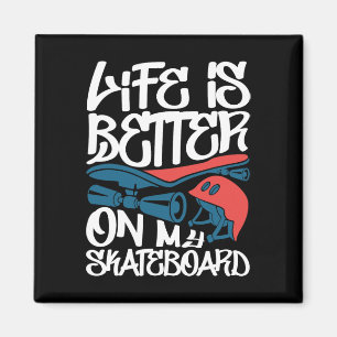 Imã A Vida É Melhor No Meu Skate - Skateboarder Ska