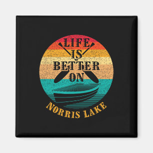 Imã A Vida é Melhor no Norris Lake Humor Divertido de
