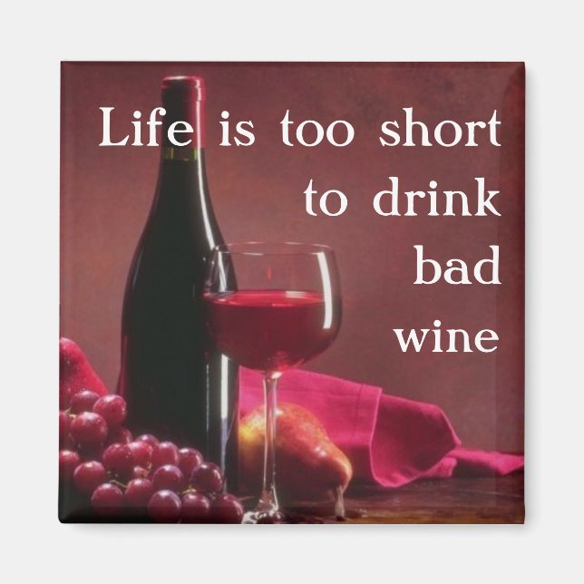 Imã A vida é muito curta (Frente)