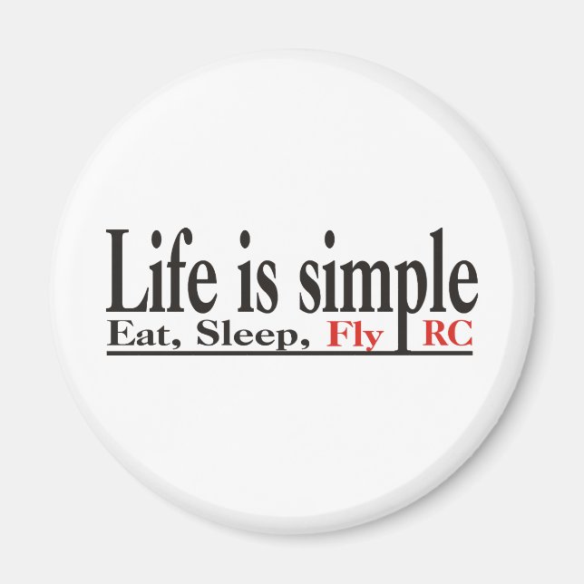 Imã A vida é simples (Frente)