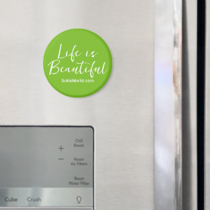 Imã A vida é um belo site de blogues de Marca verde