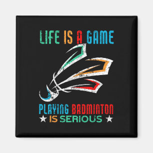 Imã A Vida É Um Jogo Jogando Dminton É Um Sério Dm Eng