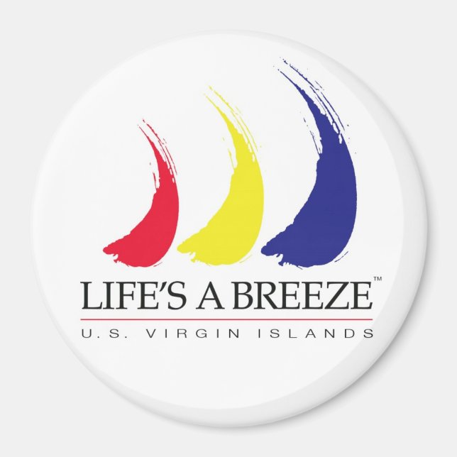 Imã A vida é uma Ilhas Virgens Breeze®_Paint-The-Wind_ (Frente)