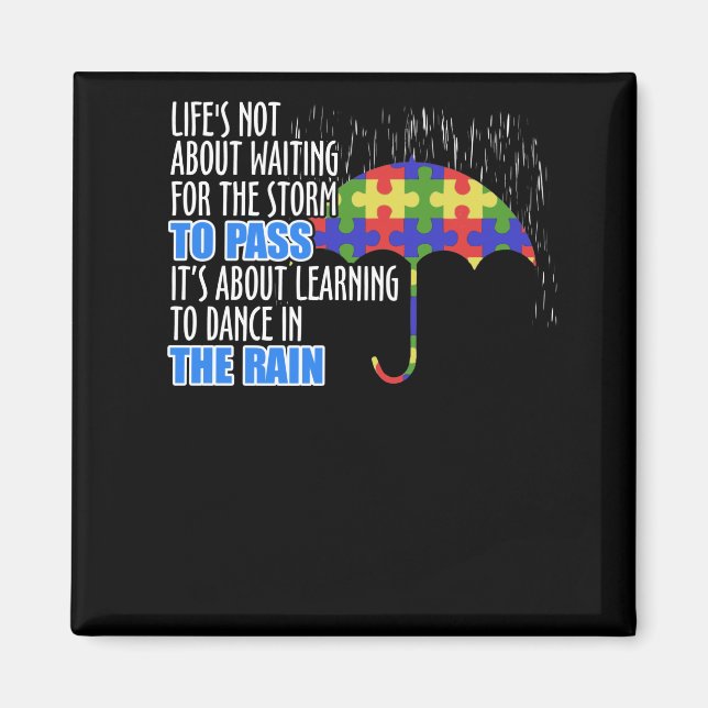 Imã A vida não é sobre esperar a tempestade para passa (Frente)