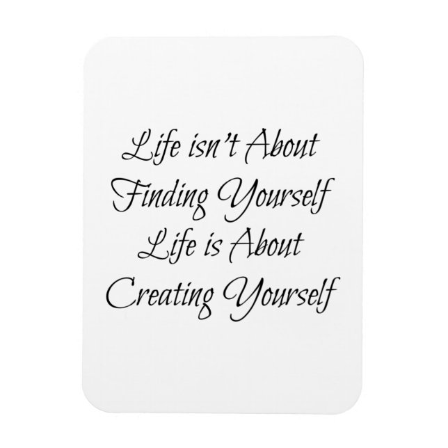 Ímã A vida não é sobre se encontrar, é sobre..." (Vertical)