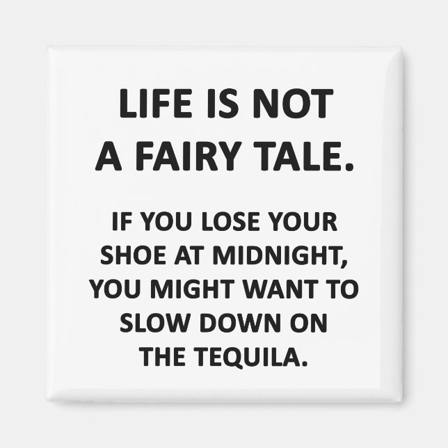 Imã A vida não é um conto de fadas (Frente)