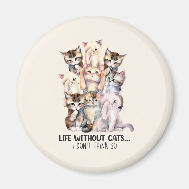 Imã A Vida Sem Gatos? Eu acho que não (Frente)