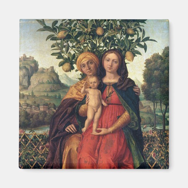 Imã A Virgem e a Criança com a Rua Anne, 1510-18 (Frente)