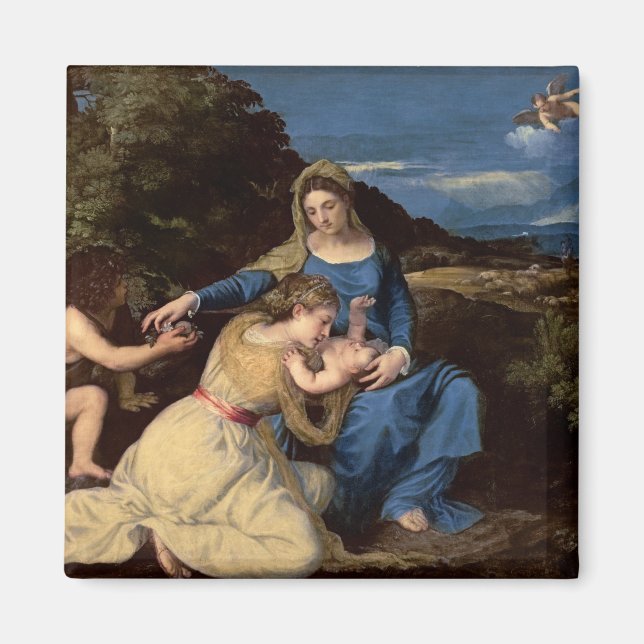 Imã A Virgem e a Criança com Santos, 1532 (Frente)
