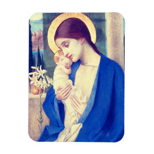 Ímã A Virgem Maria e o Menino Jesus Graça Renascentist