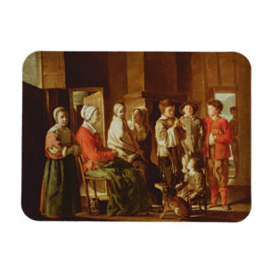 Ímã A visita à avó (óleo em canvas)