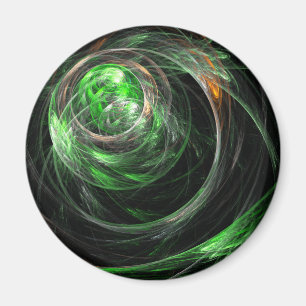 Imã À volta do Abstrato verde mundial