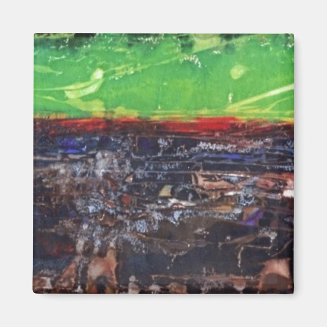 Imã "A Year In Country" Abstrato (Frente)