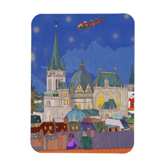 Ímã Aachen Alemanha Véspera de Natal (Vertical)