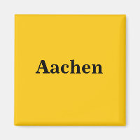 Aachen íman escudo Gold Gleb