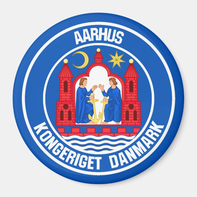 Imã Aarhus Round Emblem (Frente)