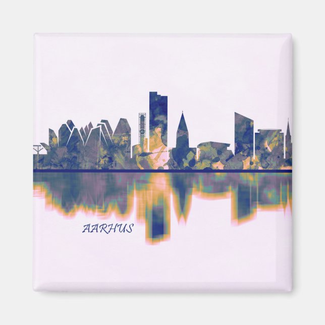 Imã Aarhus Skyline (Frente)