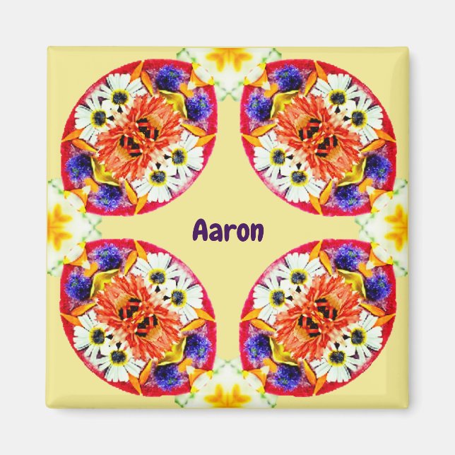 Imã AARON ~ Padrão de Páscoa Personalizado ~ (Frente)